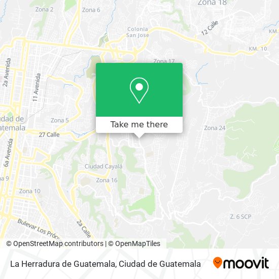 La Herradura de Guatemala map