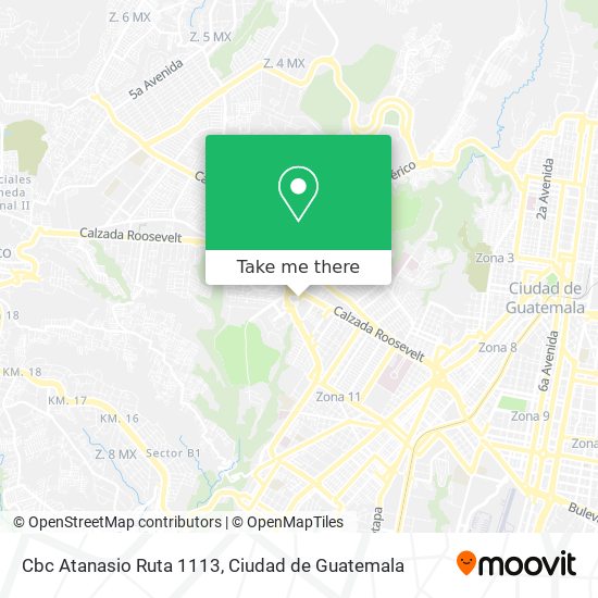 Cbc Atanasio Ruta 1113 map