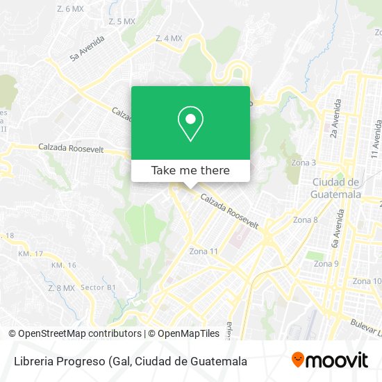 Libreria Progreso map