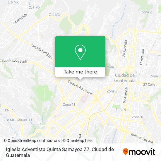 Iglesia Adventista Quinta Samayoa Z7 map