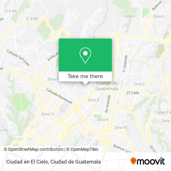 Ciudad en El Cielo map