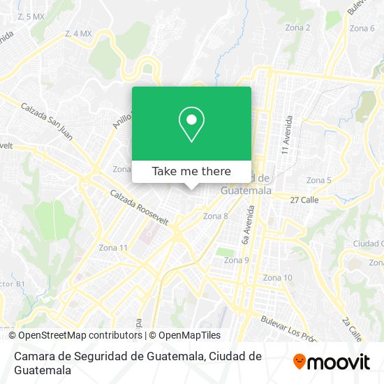 Camara de Seguridad de Guatemala map