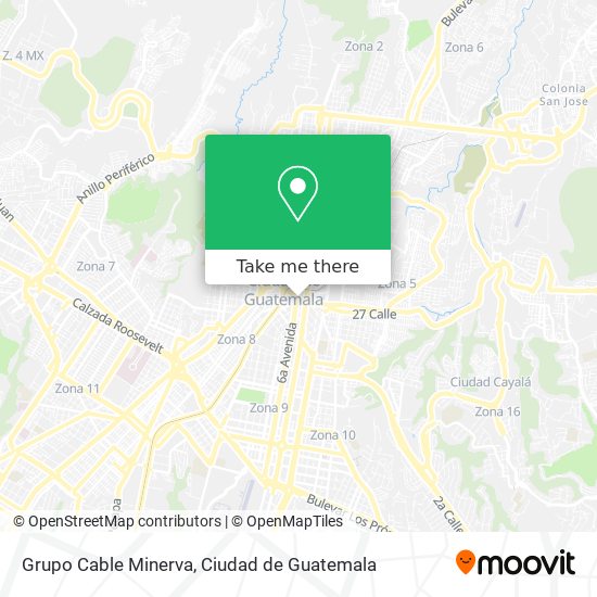 Grupo Cable Minerva map