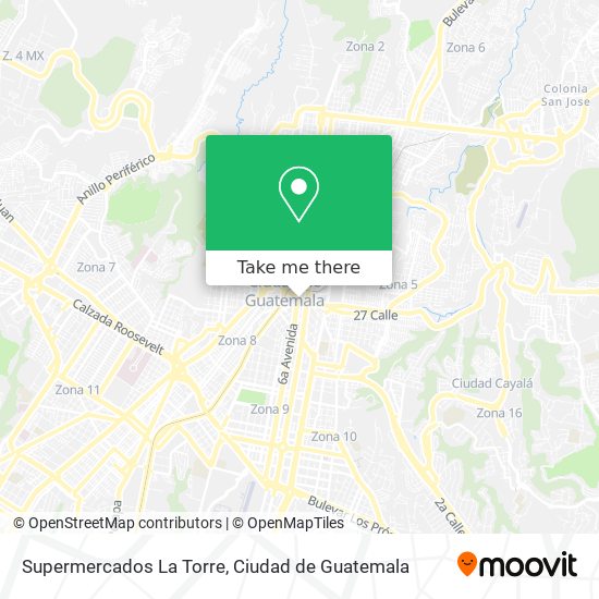 Mapa de Supermercados La Torre