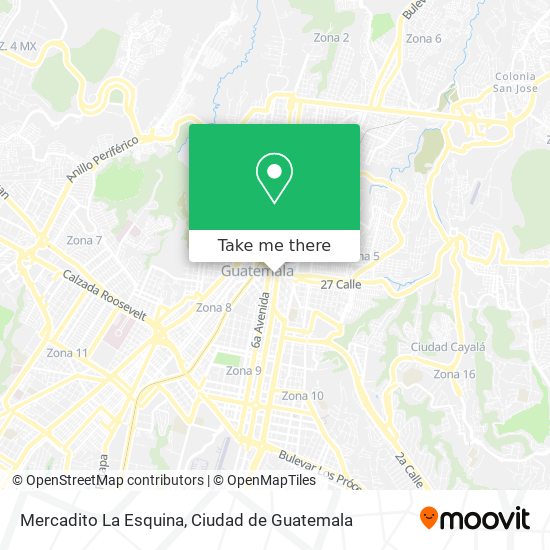 Mapa de Mercadito La Esquina