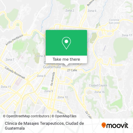 Clinica de Masajes Terapeuticos map