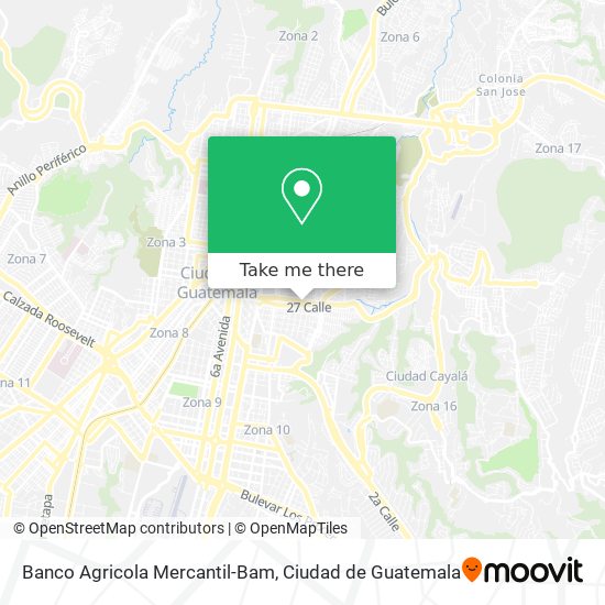 Banco Agricola Mercantil-Bam map