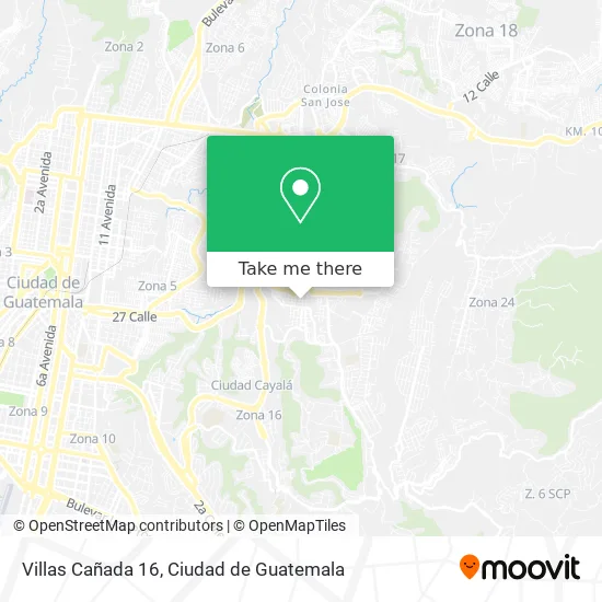Villas Cañada 16 map