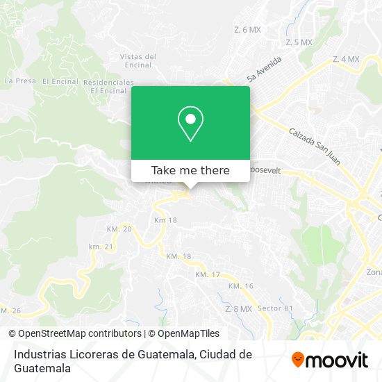 Industrias Licoreras de Guatemala map
