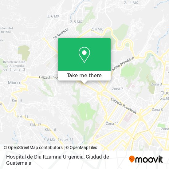 Hospital de Dia Itzamna-Urgencia map