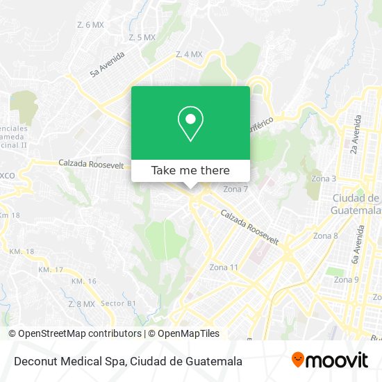 Mapa de Deconut Medical Spa
