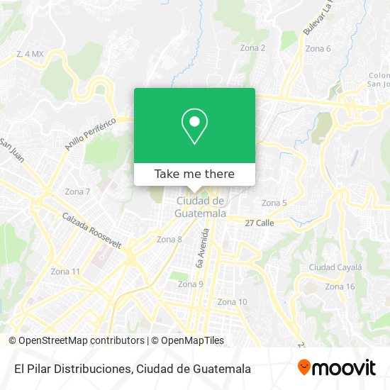 El Pilar Distribuciones map