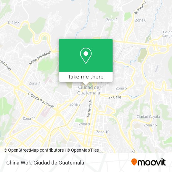 Mapa de China Wok