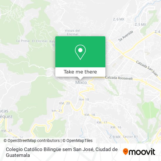 Mapa de Colegio Católico Bilingüe sem San José