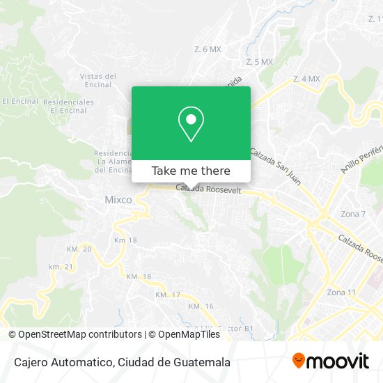 Cajero Automatico map