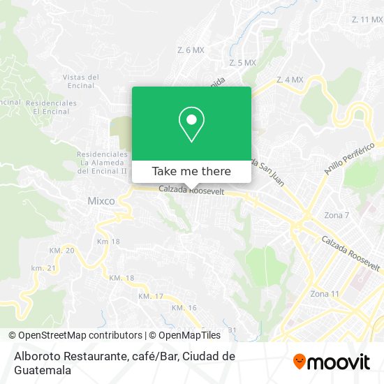 Alboroto Restaurante, café/Bar map