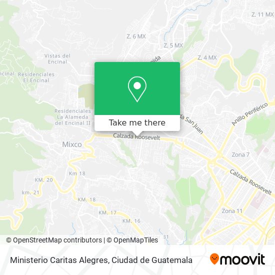 Mapa de Ministerio Caritas Alegres