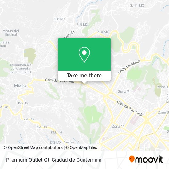 Premium Outlet Gt map