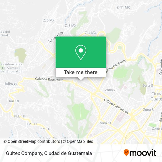 Guitex Company map