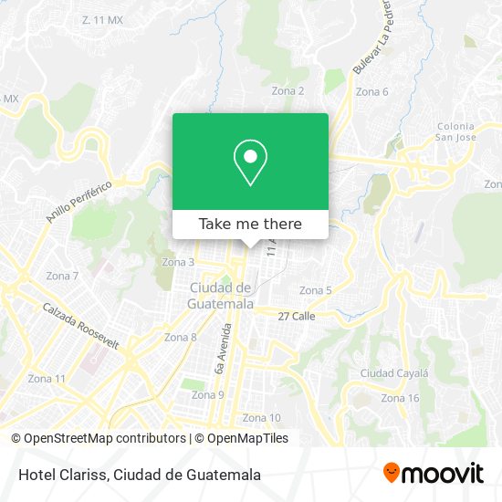 Mapa de Hotel Clariss