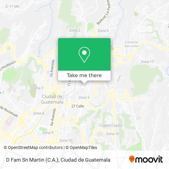 Mapa de D Fam Sn Martin (C.A.)