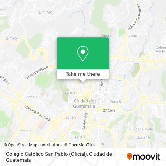 Mapa de Colegio Católico San Pablo (Oficial)