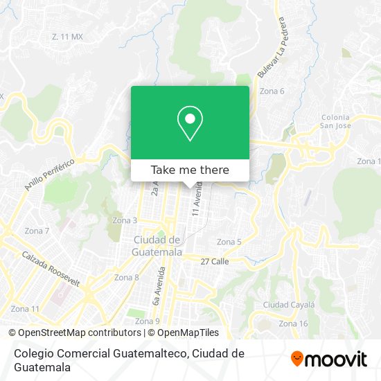 Colegio Comercial Guatemalteco map