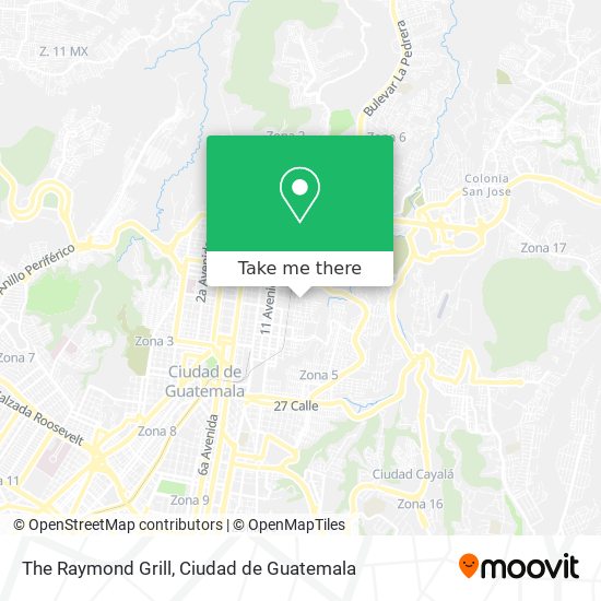 Mapa de The Raymond Grill