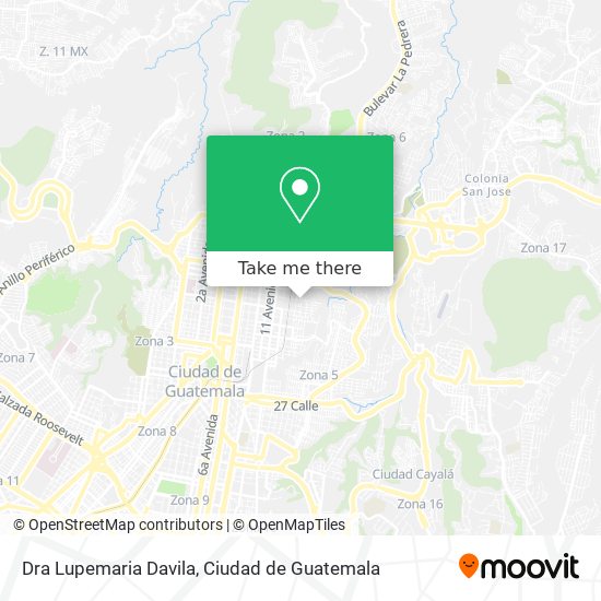 Dra Lupemaria Davila map