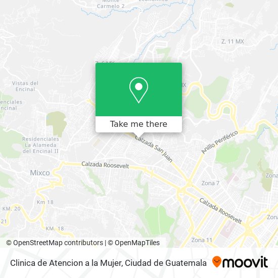 Clinica de Atencion a la Mujer map