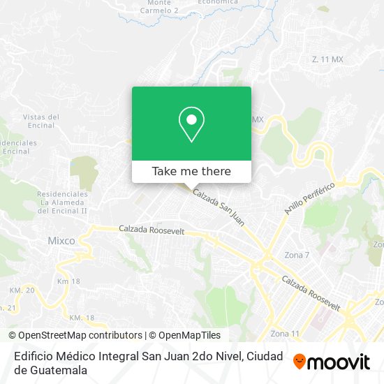 Mapa de Edificio Médico Integral San Juan 2do Nivel