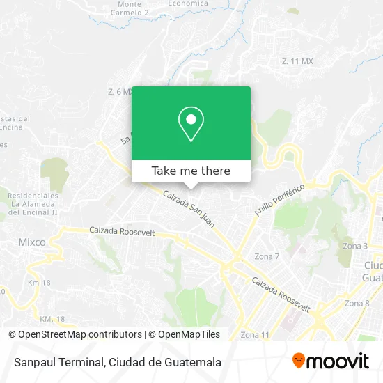 Sanpaul Terminal map