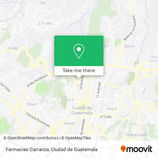 Mapa de Farmacias Carranza