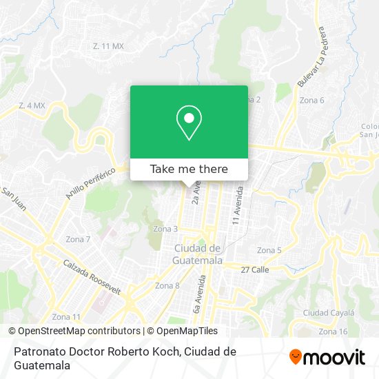 Mapa de Patronato Doctor Roberto Koch