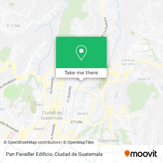 Pan Pavailler Edificio map