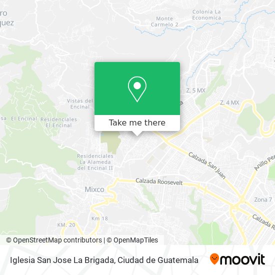 Mapa de Iglesia San Jose La Brigada