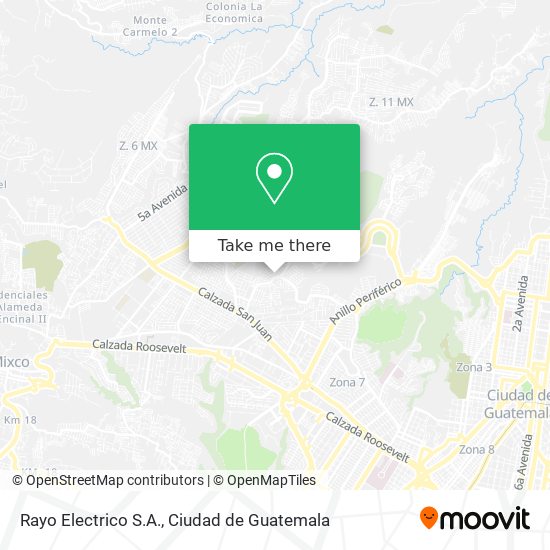 Rayo Electrico S.A. map