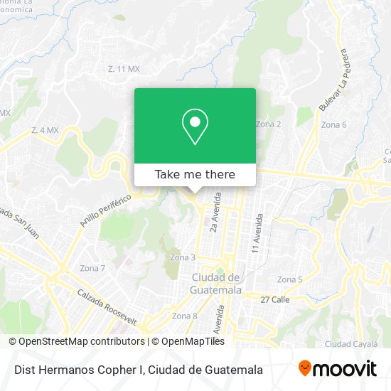 Dist Hermanos Copher I map