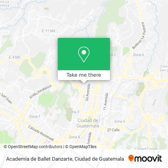 Academia de Ballet Danzarte map