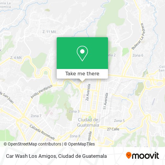 Car Wash Los Amigos map
