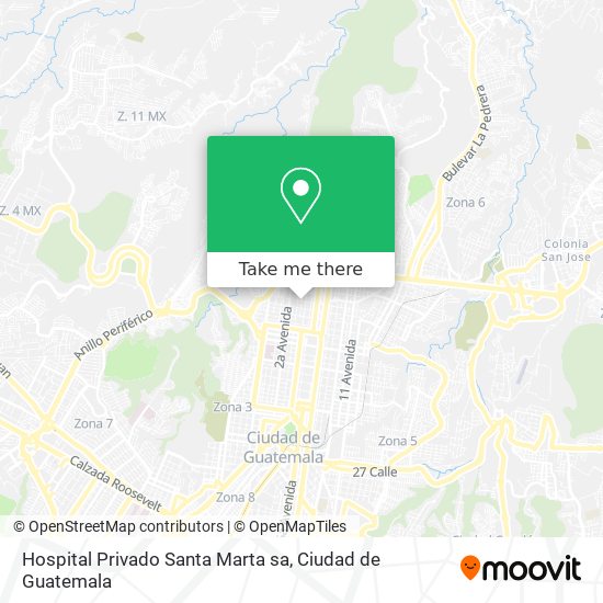 Hospital Privado Santa Marta sa map