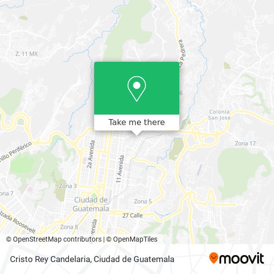 Cristo Rey Candelaria map