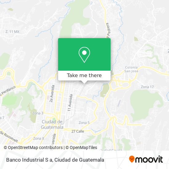 Banco Industrial S a map