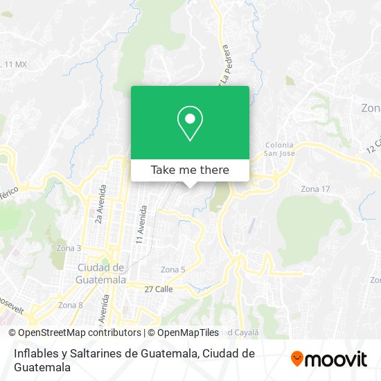 Inflables y Saltarines de Guatemala map