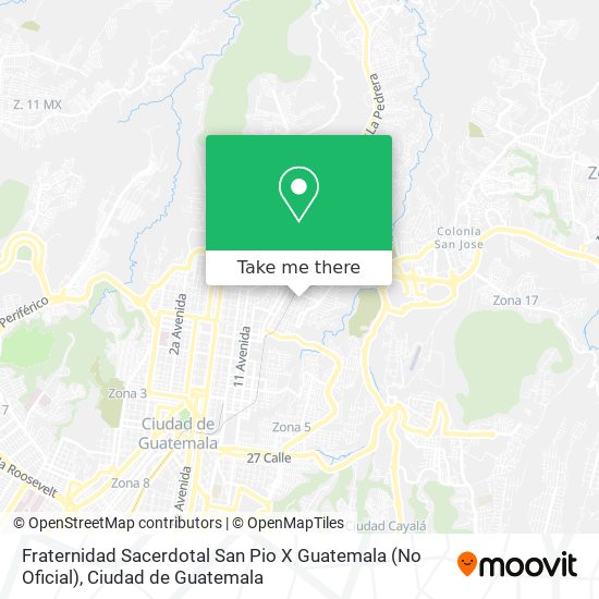 Fraternidad Sacerdotal San Pio X Guatemala (No Oficial) map