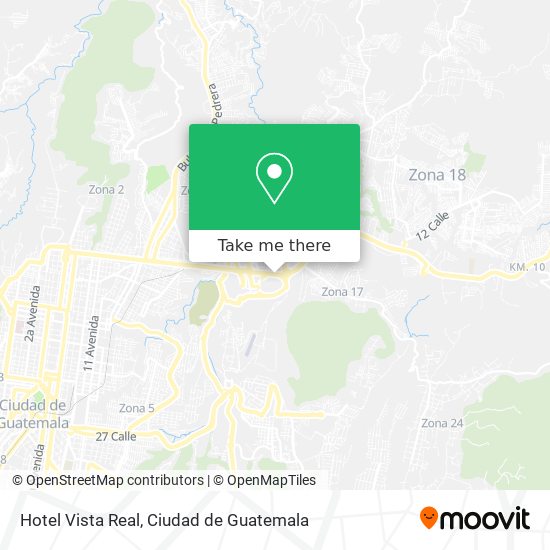 Hotel Vista Real map