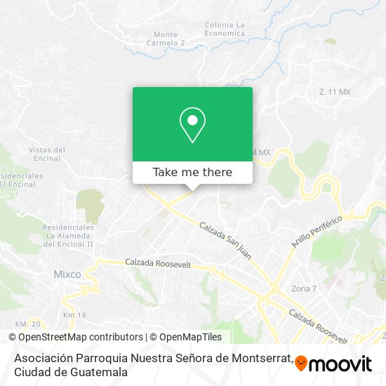 Asociación Parroquia Nuestra Señora de Montserrat map