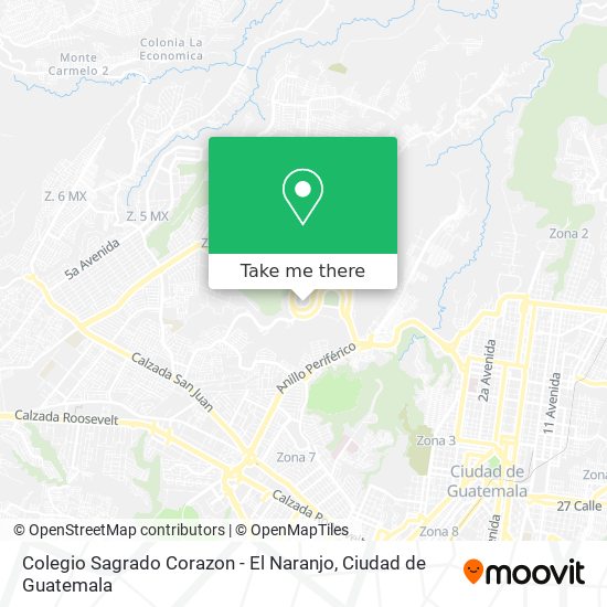 Colegio Sagrado Corazon - El Naranjo map