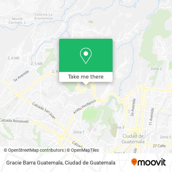 Gracie Barra Guatemala map