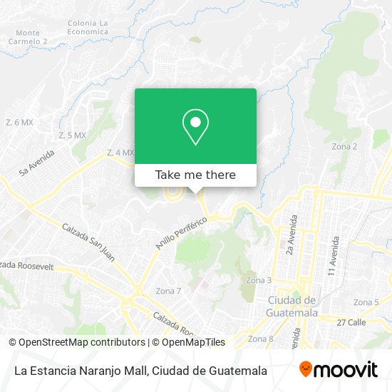 La Estancia Naranjo Mall map